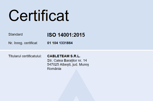 EN ISO 14001 : 2015